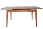 Hanah Home Sigma - 993 Mesa de comedor extensible Nogal y blanco
